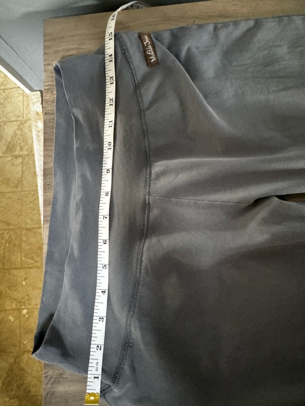 Matilda Jane charcoal gray pants with brown logo tag - Picture 6 of 10
